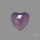 Rose Cut Lavender Chalcedony Heart