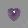 Rose Cut Lavender Chalcedony Heart