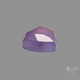 Rose Cut Lavender Chalcedony Heart
