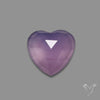 Rose Cut Lavender Chalcedony Heart