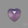 Rose Cut Lavender Chalcedony Heart