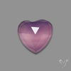 Rose Cut Lavender Chalcedony Heart