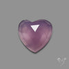Rose Cut Lavender Chalcedony Heart