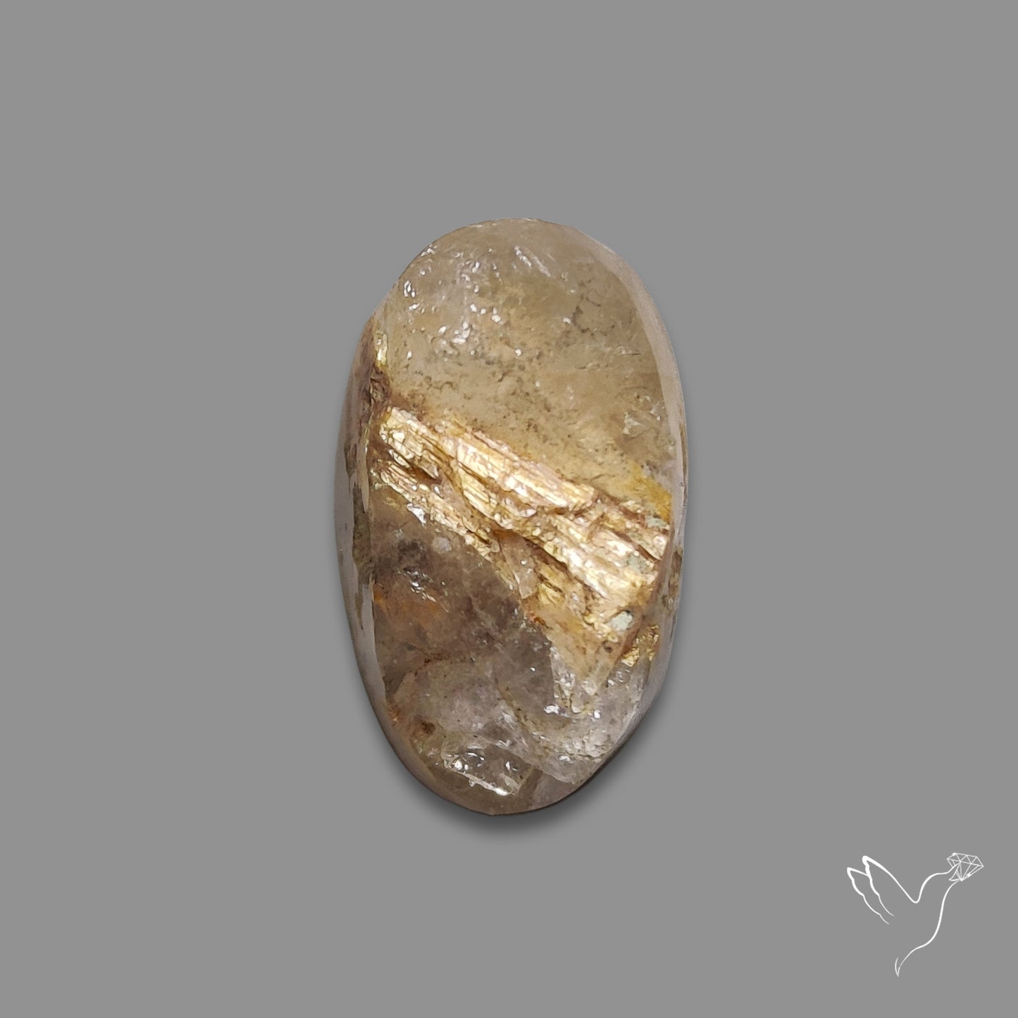 Raw Face Golden Rutilated Quartz