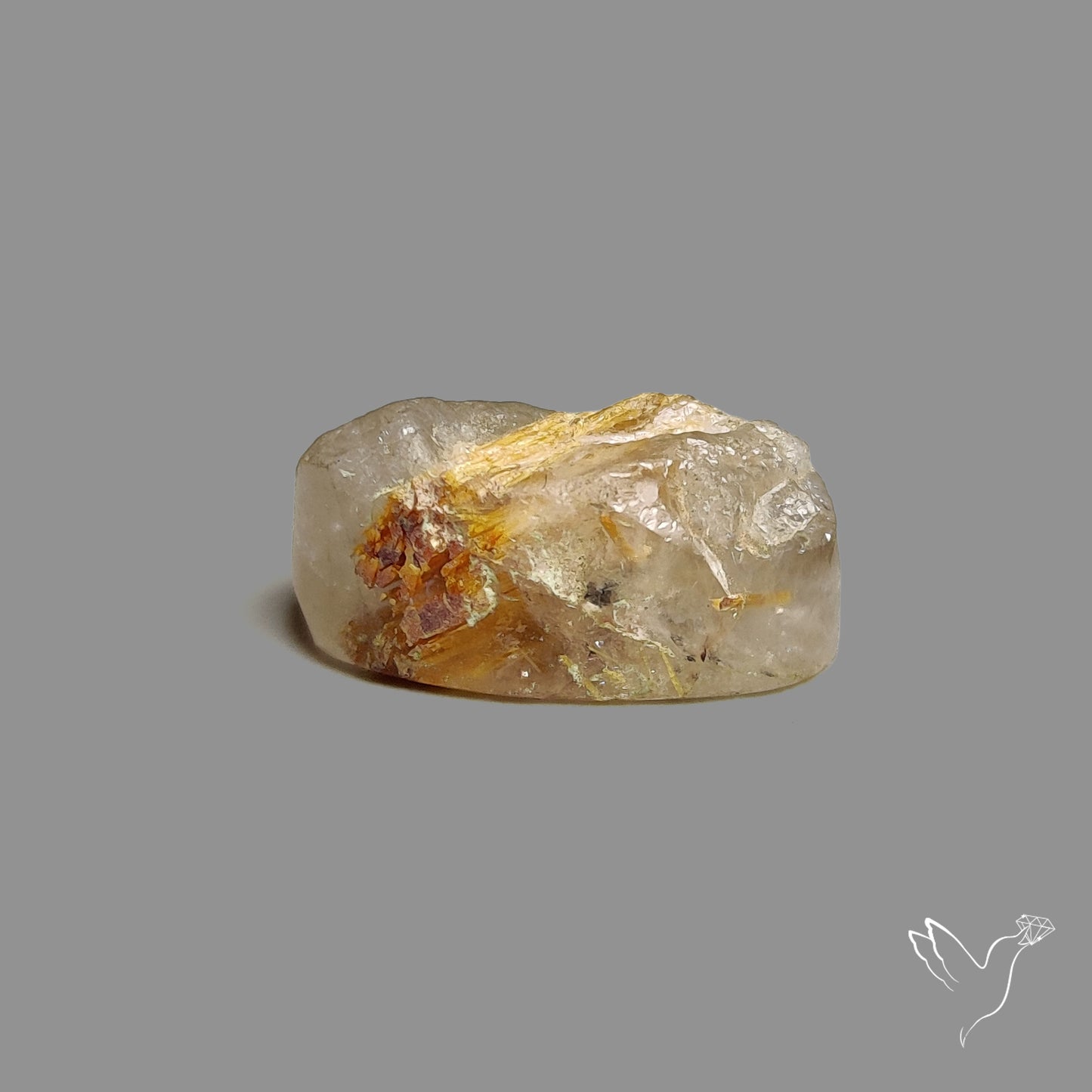 Raw Face Golden Rutilated Quartz