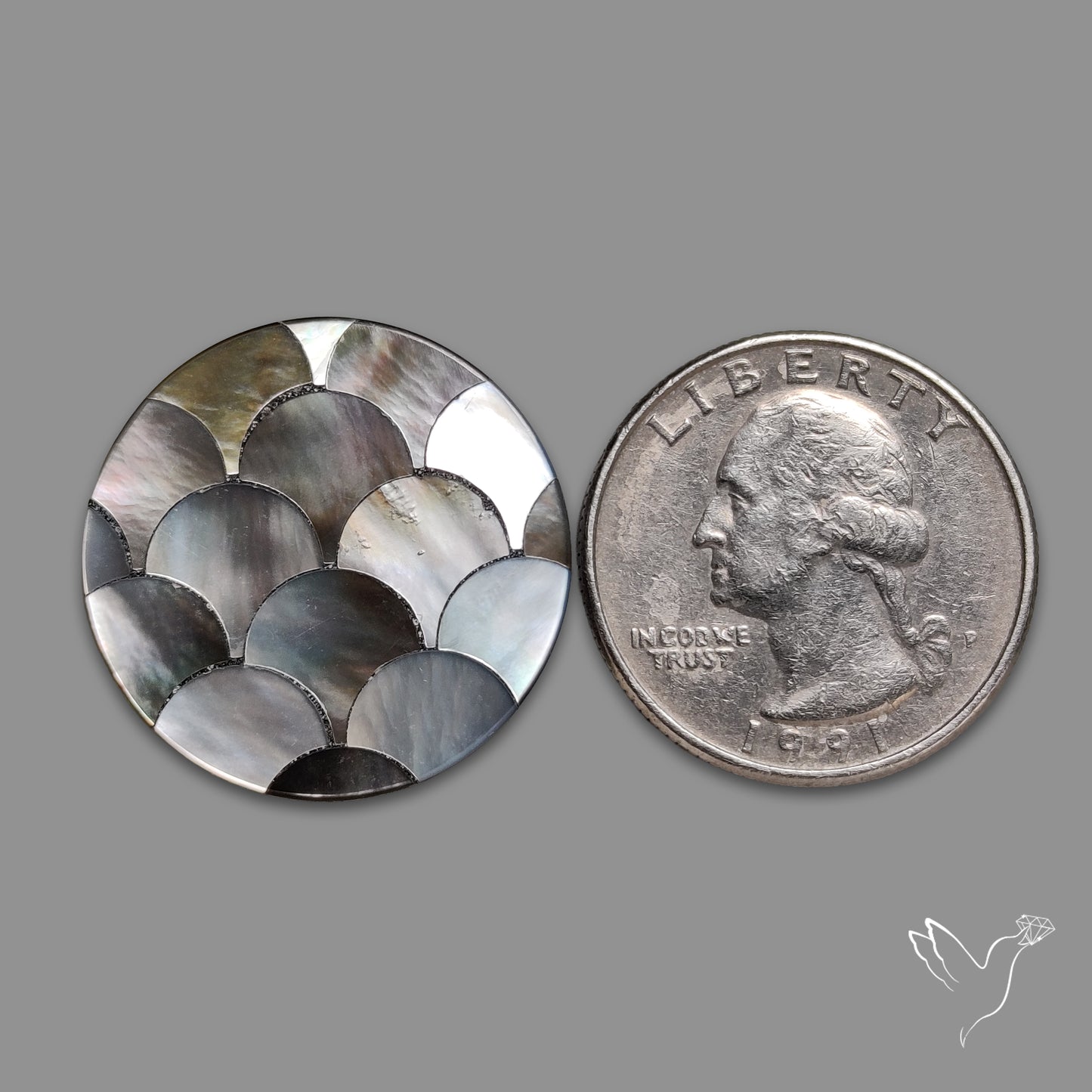 Round Mother Of Pearl Mosaic