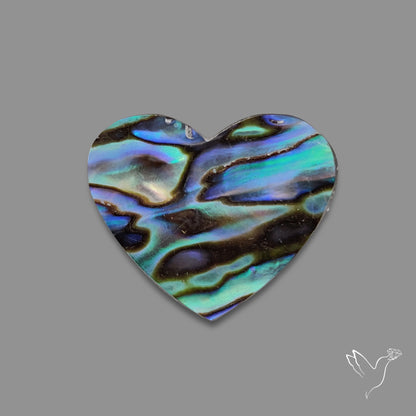 Abalone Shell Heart (Backed)