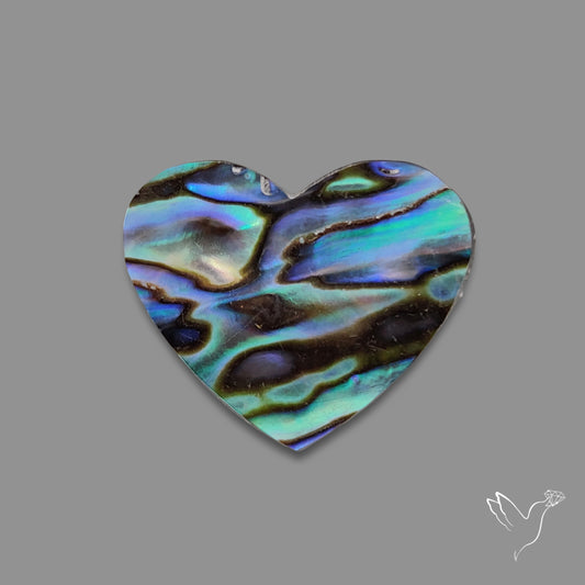 Abalone Shell Heart (Backed)