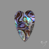 Abalone Shell Heart (Backed)