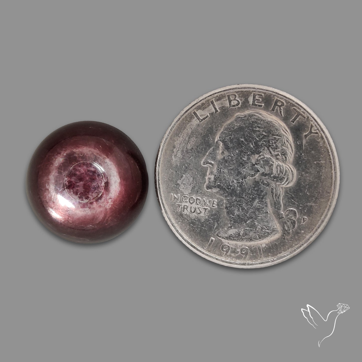 Gem Lepidolite Mica Round Cabochon
