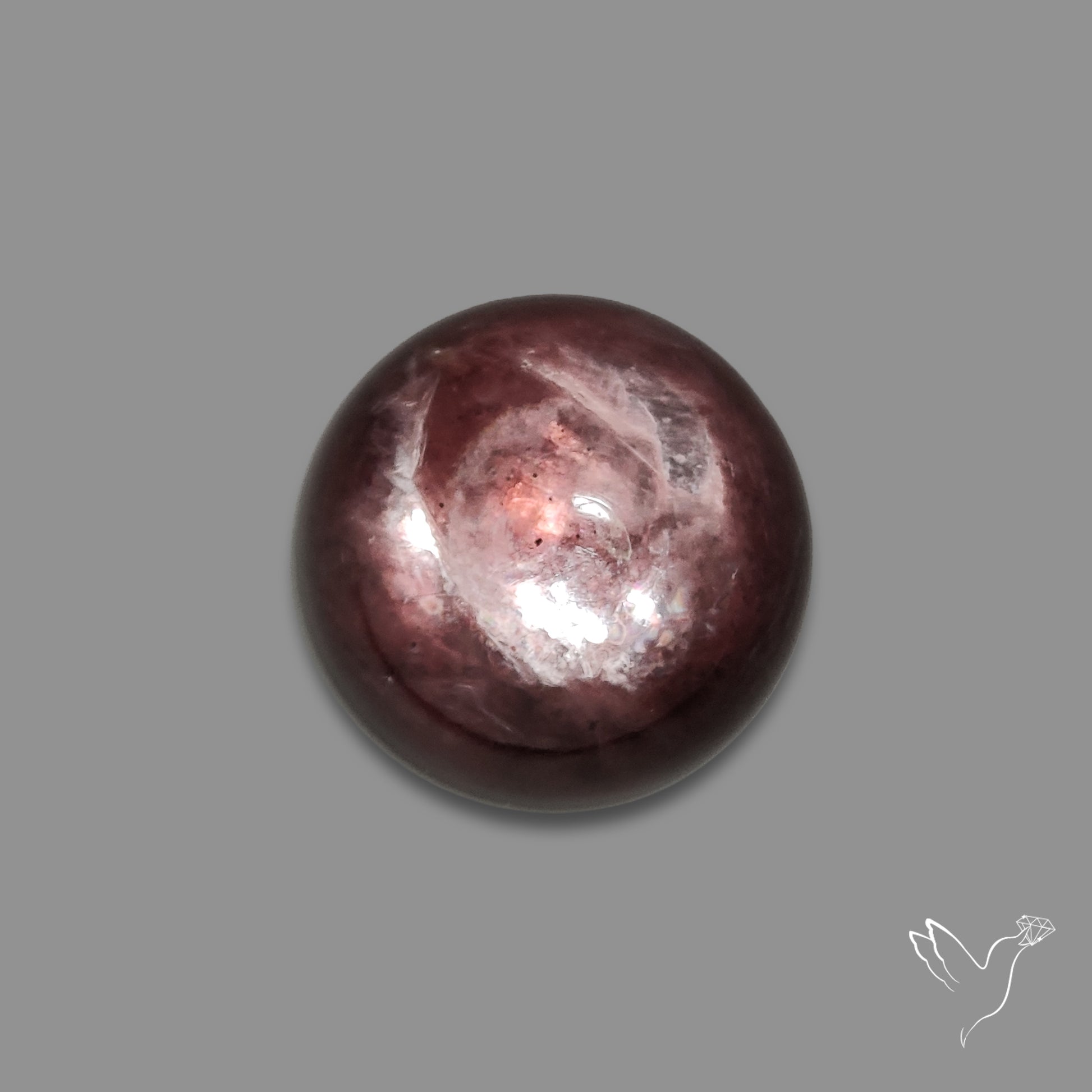 Gem Lepidolite Mica Round Cabochon