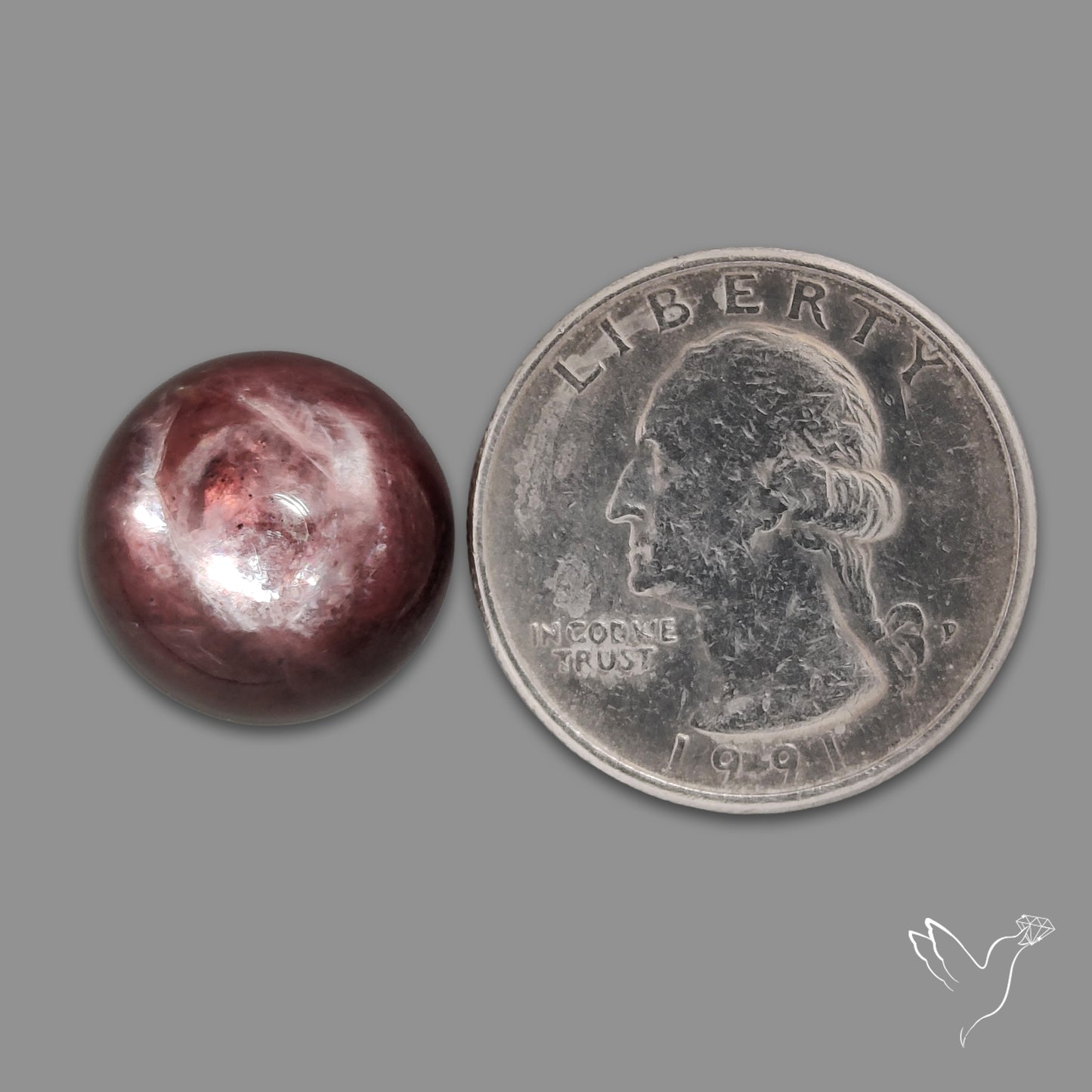 Gem Lepidolite Mica Round Cabochon