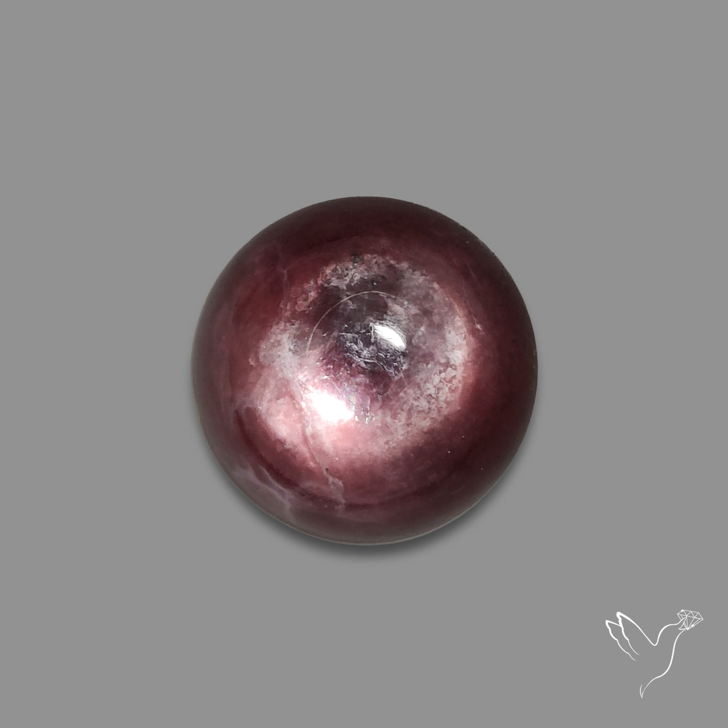 Gem Lepidolite Mica Round Cabochon