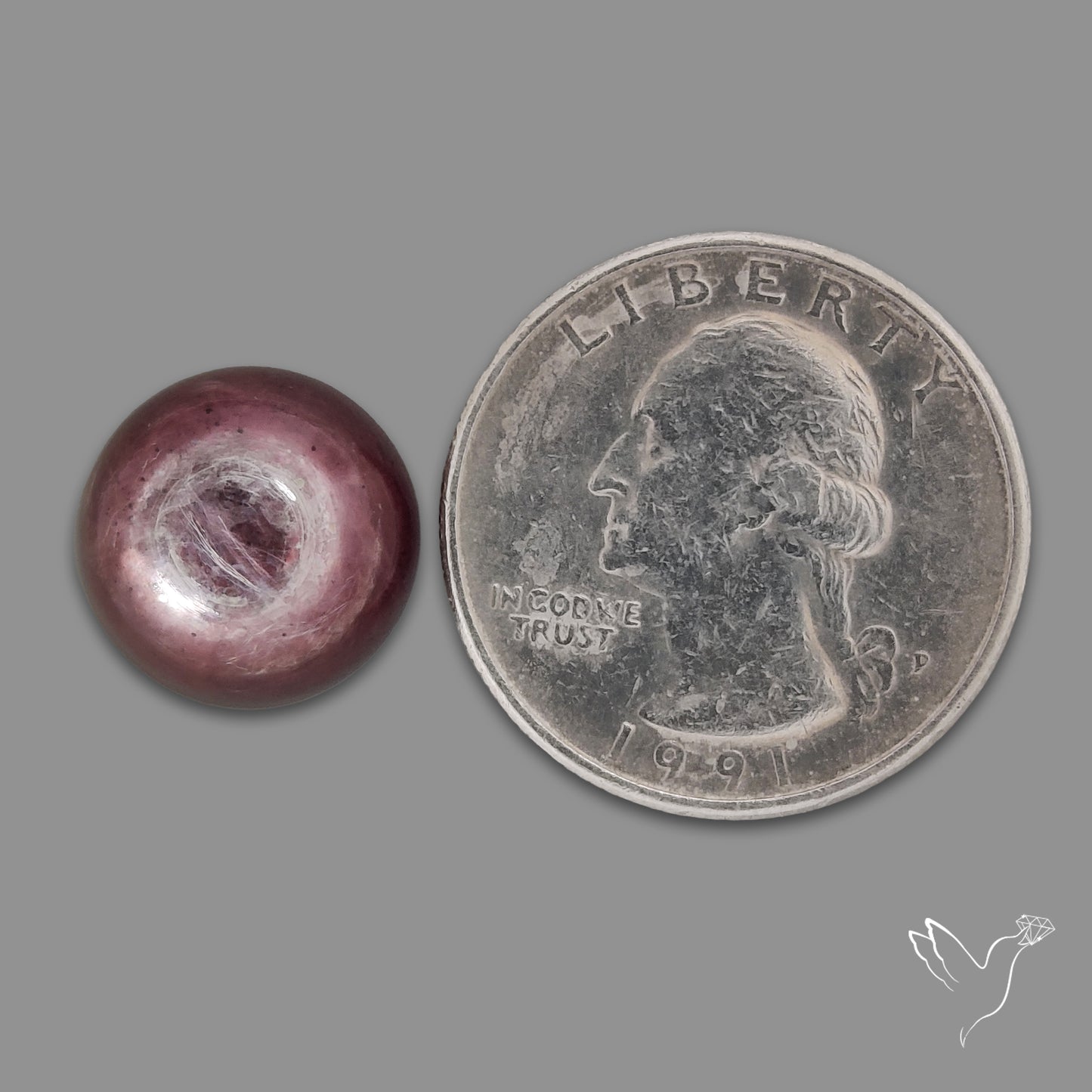 Gem Lepidolite Mica Round Cabochon