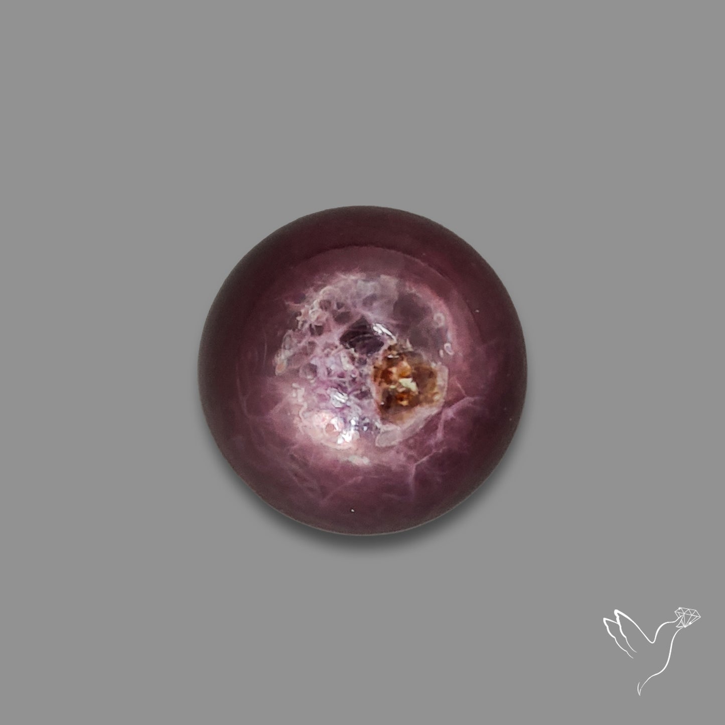 Gem Lepidolite Mica Round Cabochon