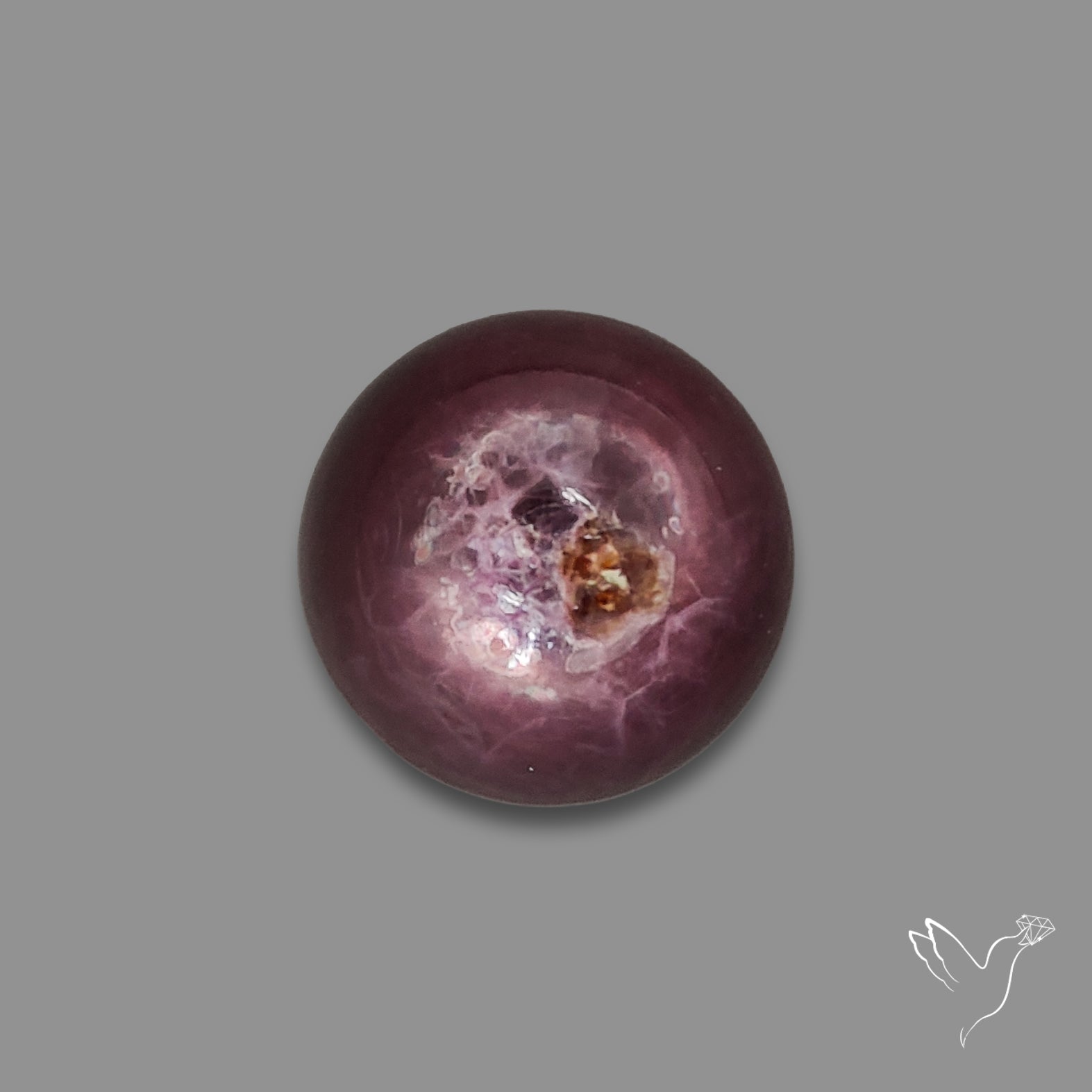 Gem Lepidolite Mica Round Cabochon