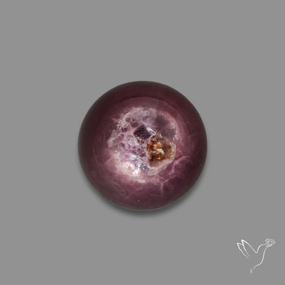 Gem Lepidolite Mica Round Cabochon