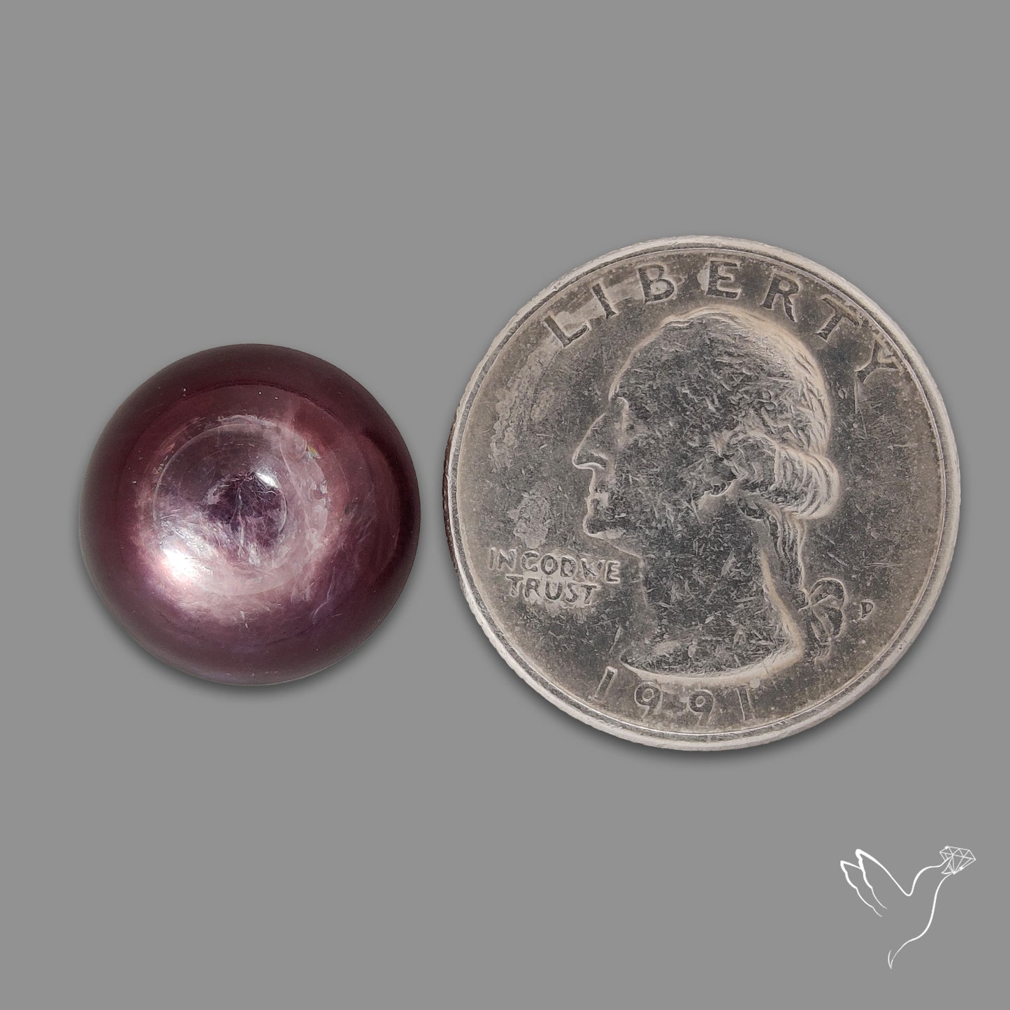 Gem Lepidolite Mica Round Cabochon