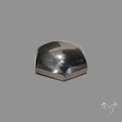Hematite with Quartz Doublet Cabochon