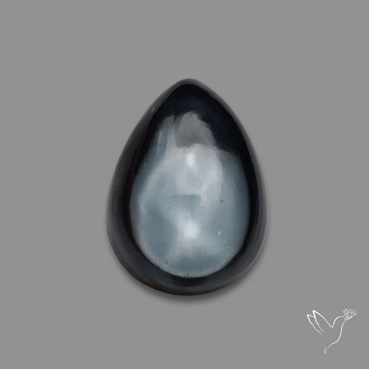 Hematite with Quartz Doublet Cabochon