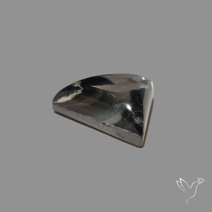 Hematite with Quartz Doublet Cabochon