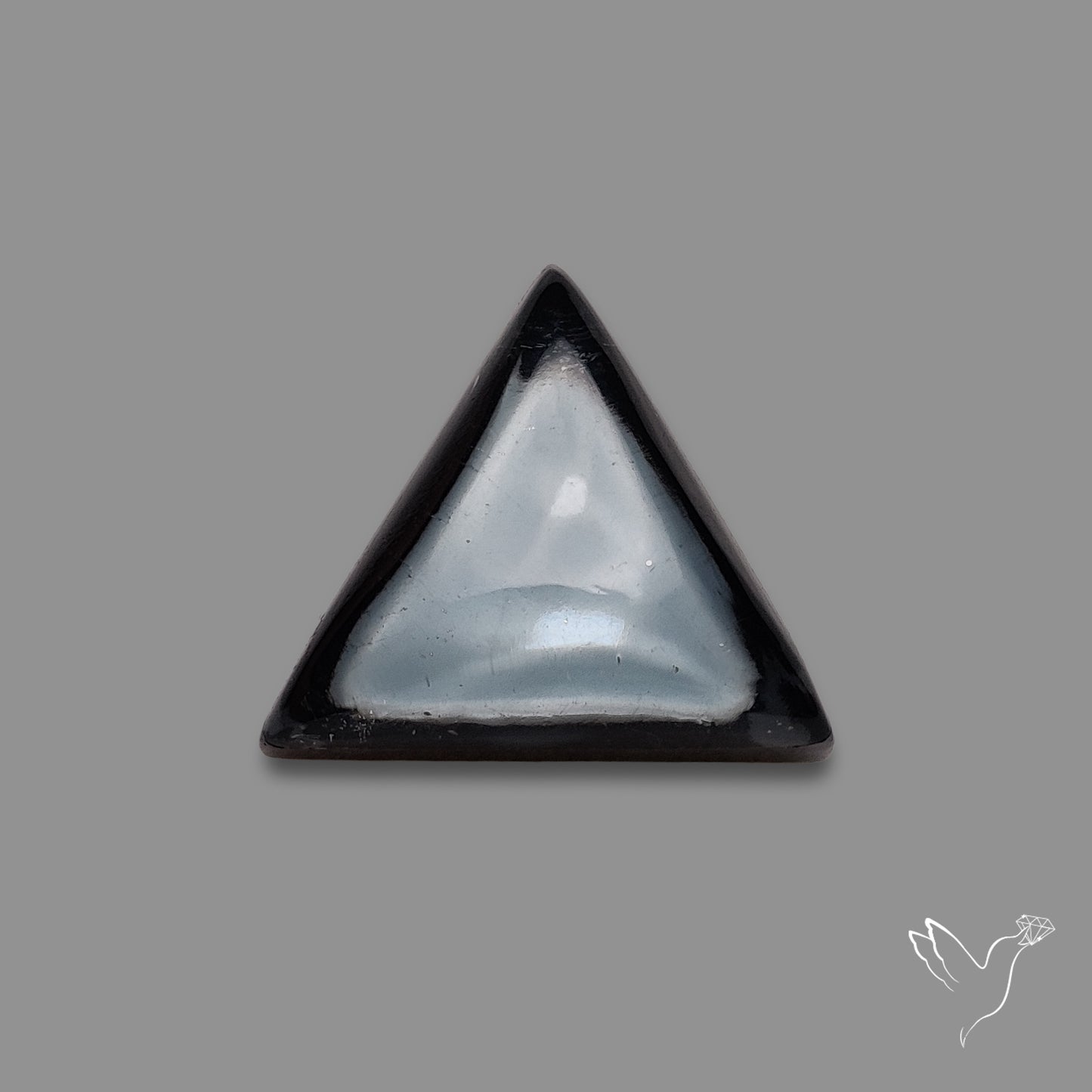 Hematite with Quartz Doublet Cabochon