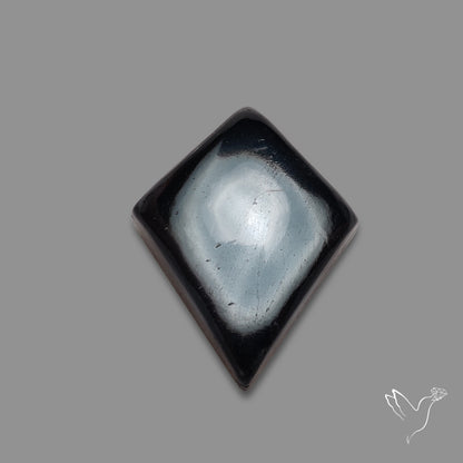 Hematite with Quartz Doublet Cabochon