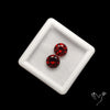 Natural Almandine Garnet (Pyrope) Faceted Pair
