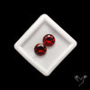 Natural Almandine Garnet (Pyrope) Faceted Pair