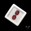 Natural Almandine Garnet (Pyrope) Faceted Pair