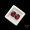 Natural Almandine Garnet (Pyrope) Faceted Large Pair