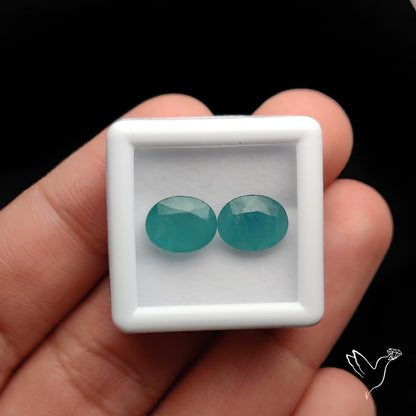 Rare Grandidierites Faceted Pair