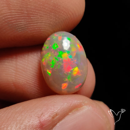 Ethiopian Opal Cabochon Rare Pin Dot Fire