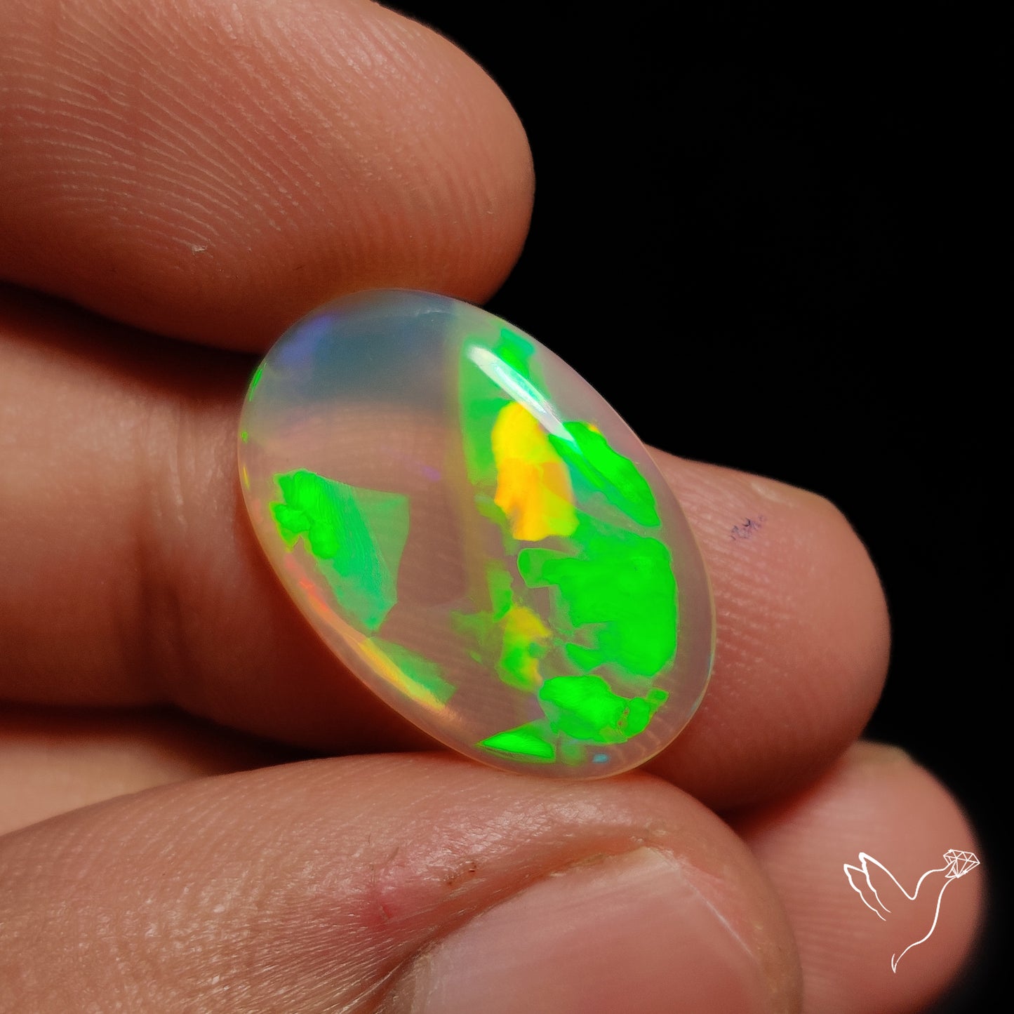 Ethiopian Opal Cabochon Rare Unique Pattern