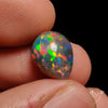Natural Dark Ethiopian Black Opal Cabochon
