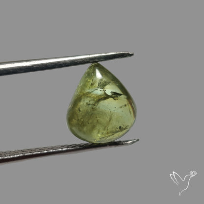 Rare Ural Demantoid Garnet Cabochon