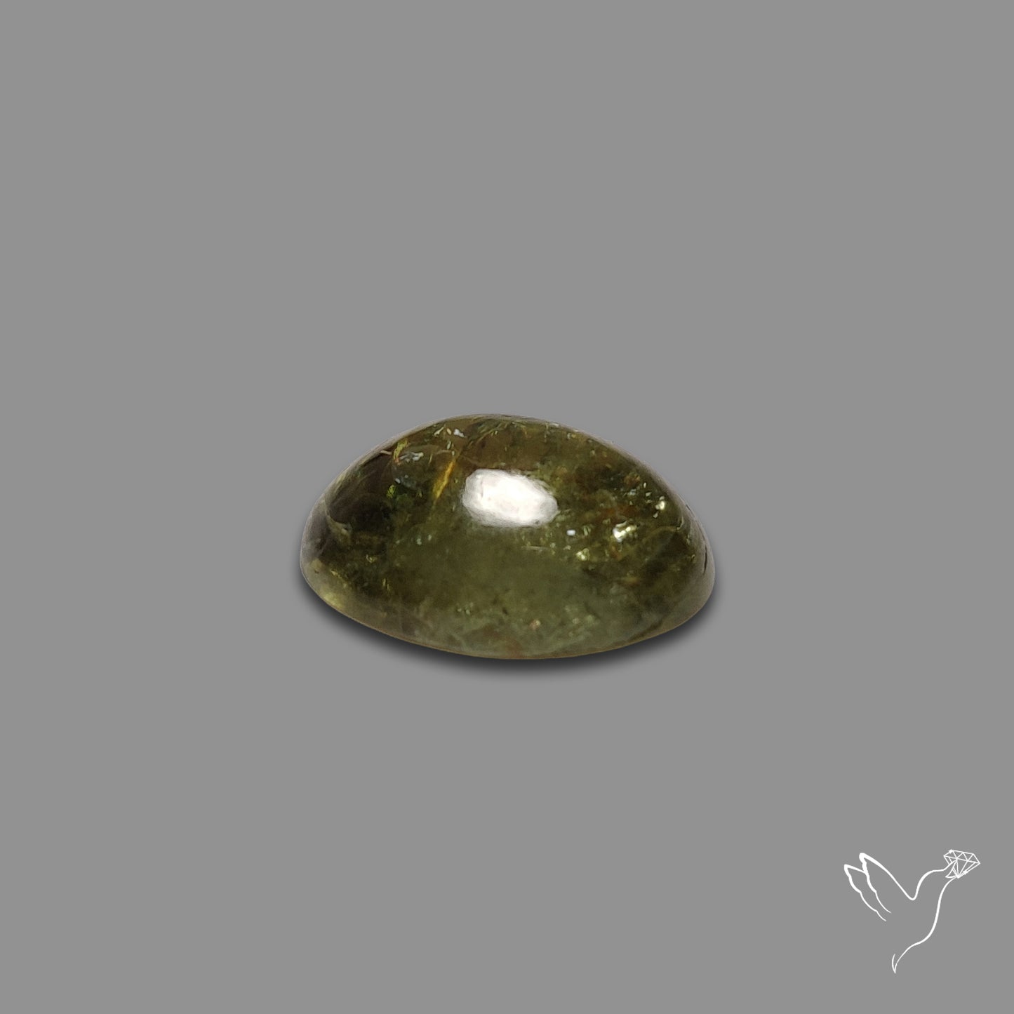 Rare Ural Demantoid Garnet Cabochon