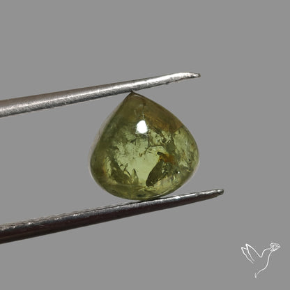 Rare Ural Demantoid Garnet Cabochon