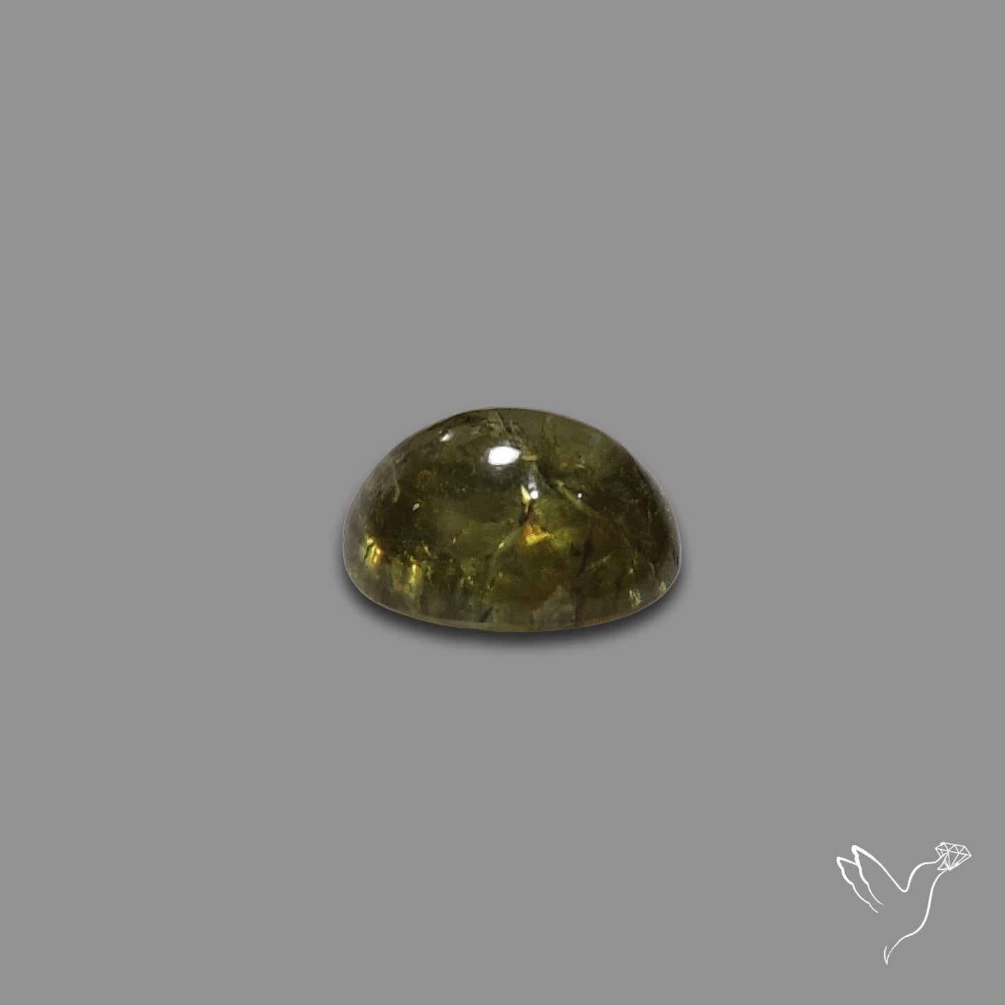 Rare Ural Demantoid Garnet Cabochon