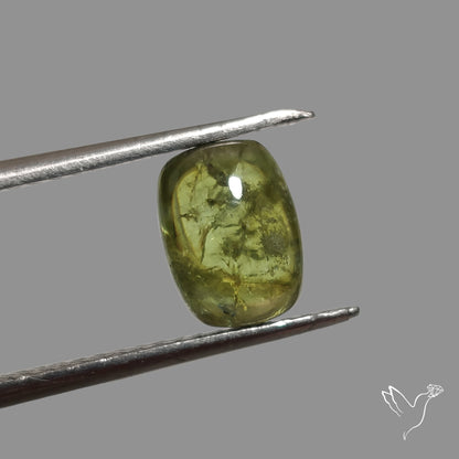 Rare Ural Demantoid Garnet Cabochon