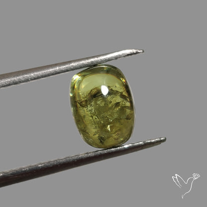 Rare Ural Demantoid Garnet Cabochon