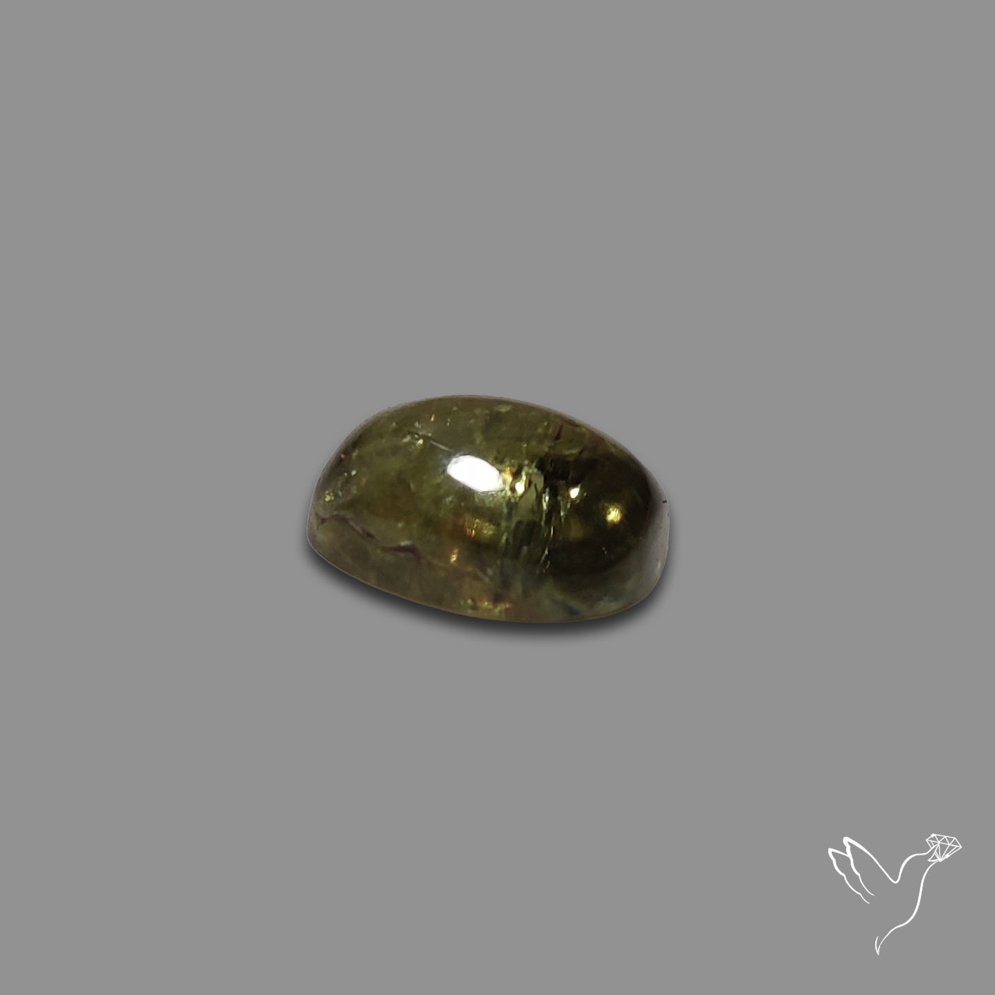 Rare Ural Demantoid Garnet Cabochon