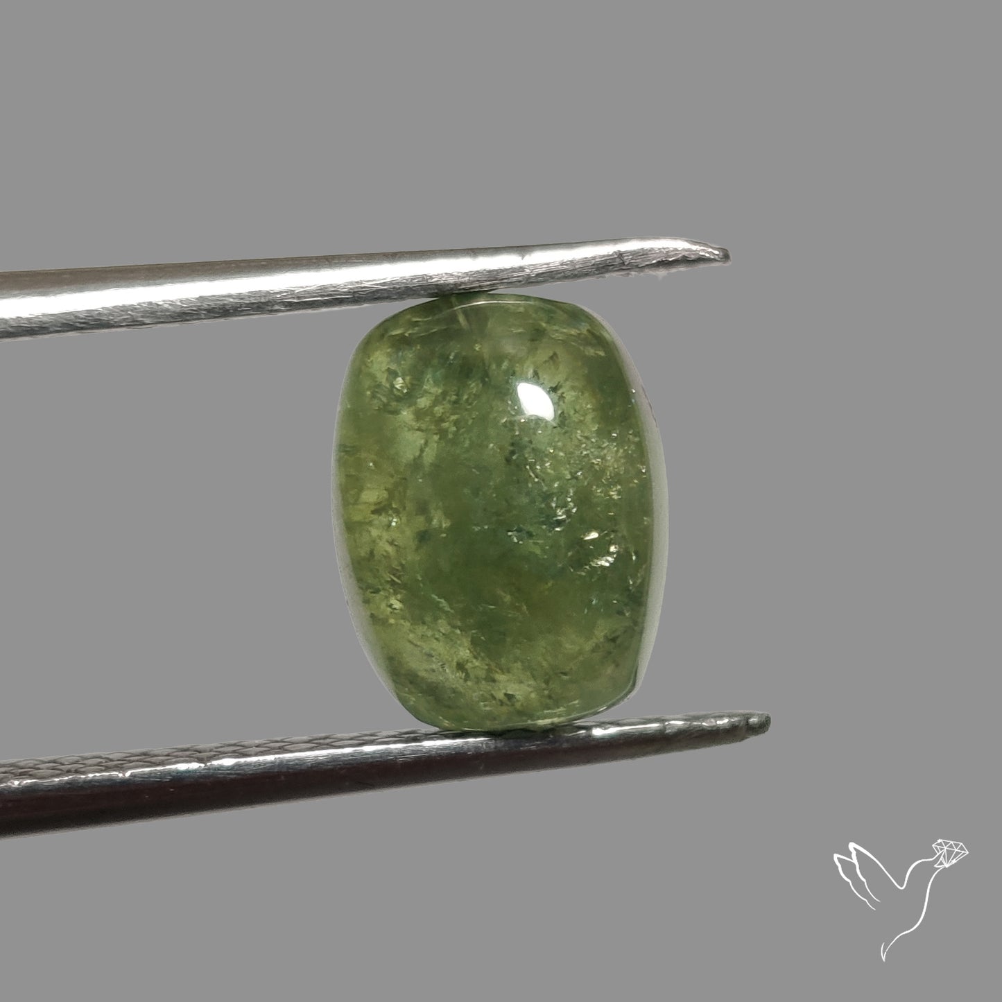 Rare Ural Demantoid Garnet Cabochon