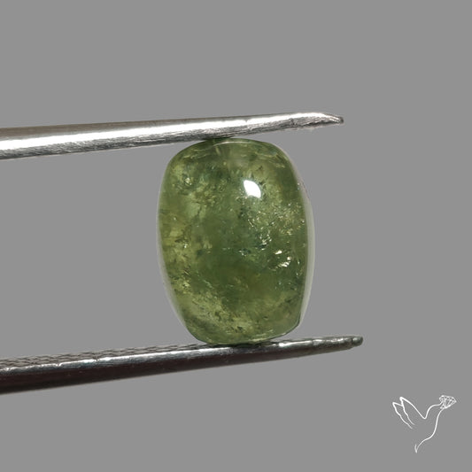 Rare Ural Demantoid Garnet Cabochon