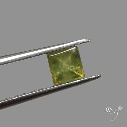 Rare Ural Demantoid Garnet Cabochon