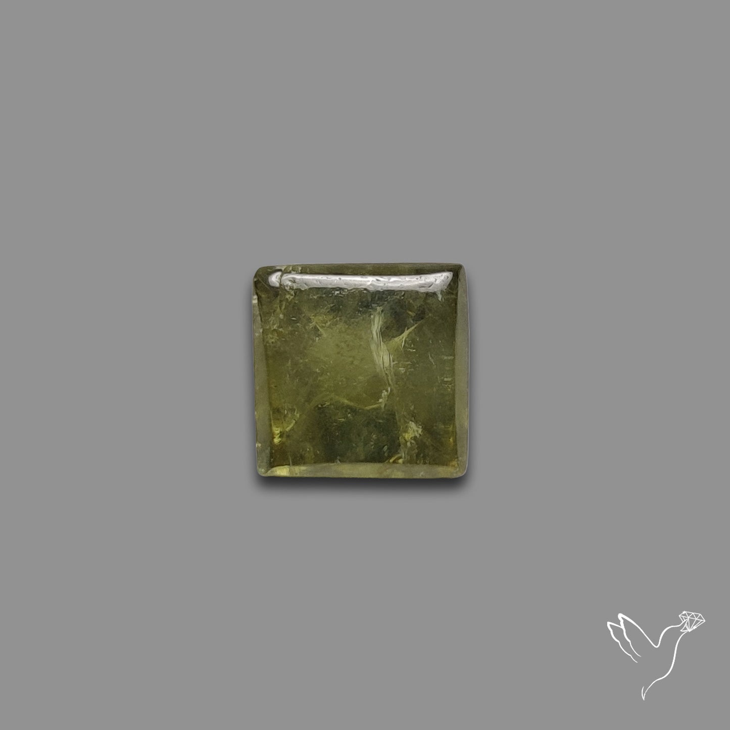 Rare Ural Demantoid Garnet Cabochon