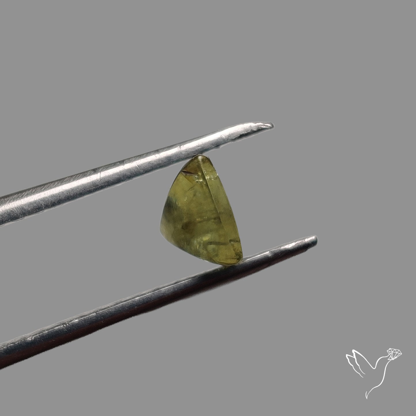 Rare Ural Demantoid Garnet Cabochon