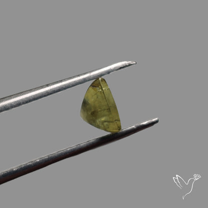 Rare Ural Demantoid Garnet Cabochon