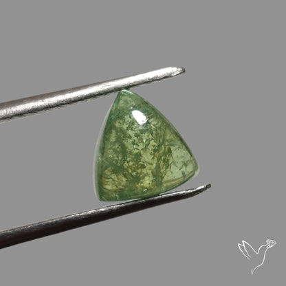 Rare Ural Demantoid Garnet Cabochon