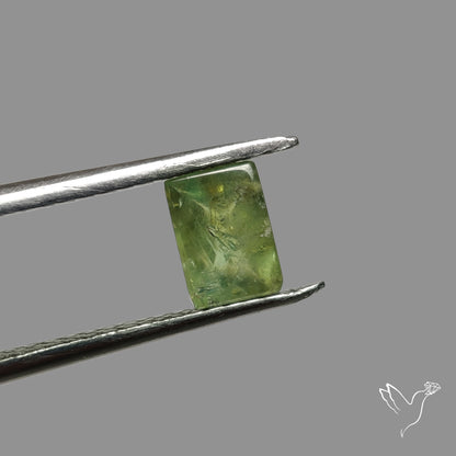 Rare Ural Demantoid Garnet Cabochon